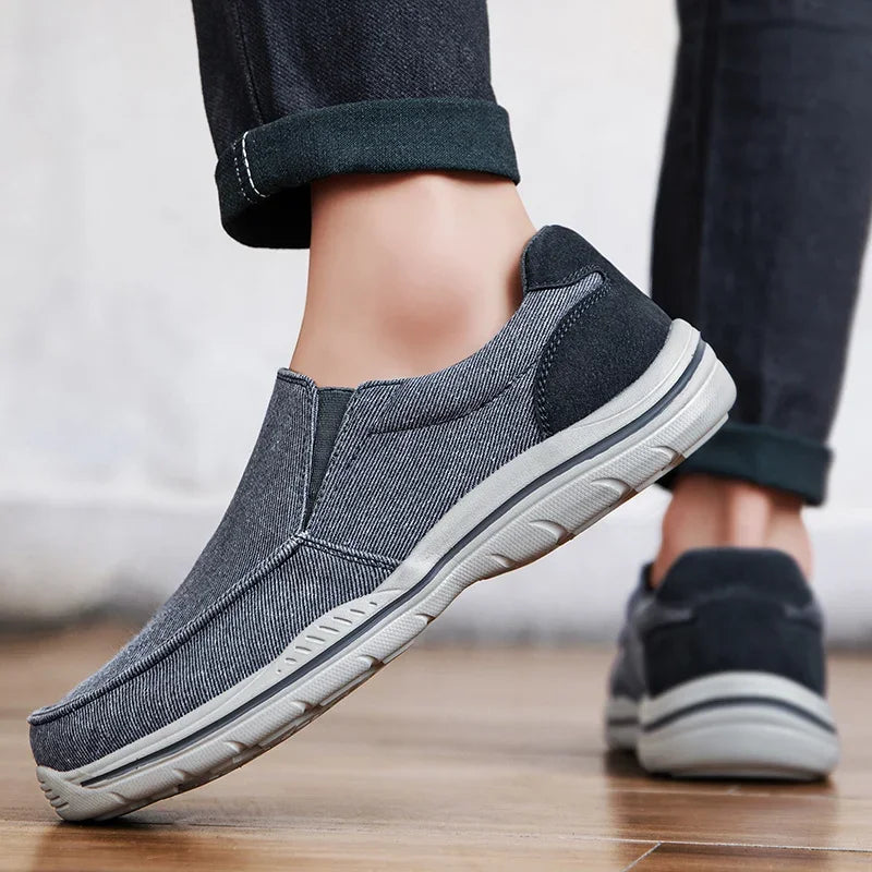 Men’s Lightweight Canvas Slip-On Comfort Shoes