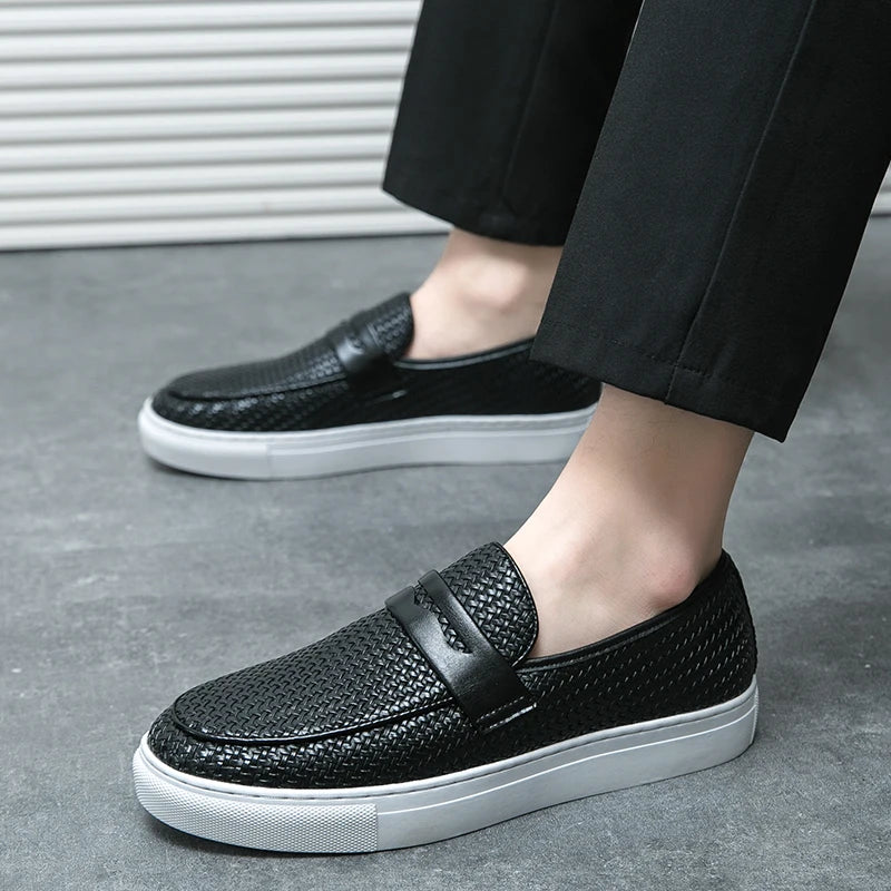 Men’s Soft Leather Slip-On Loafers
