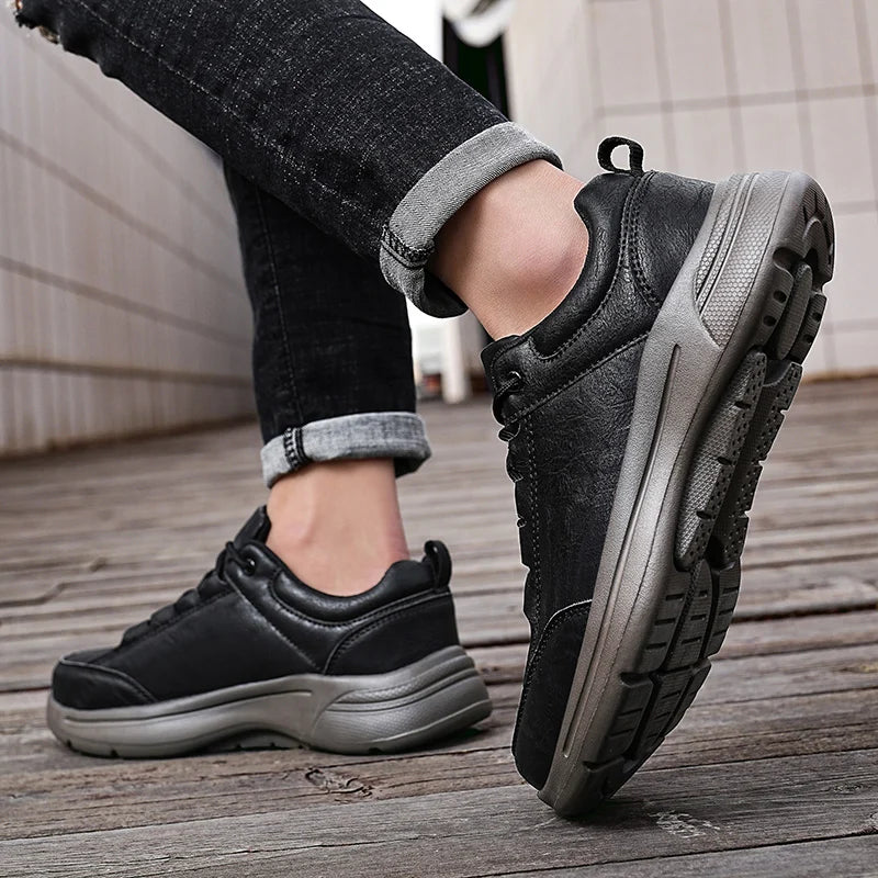 Men’s Waterproof Chunky Lace-Up Trainers