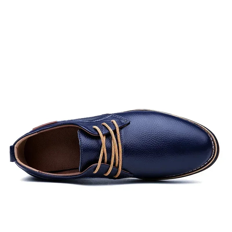 Men Oxfords Genuine Leather Dress Shoe