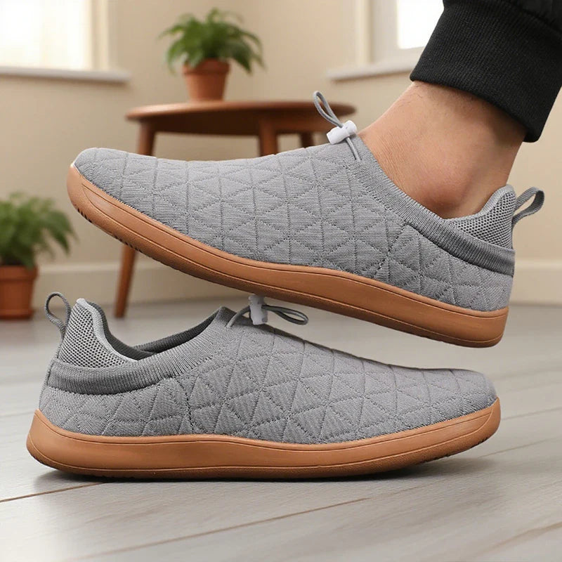 Men’s Zero-Drop Wide-Toe Knit Slip-On Shoes