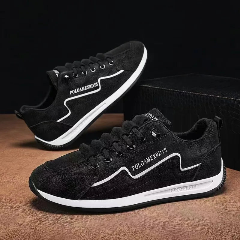 Men’s Lightweight Breathable Lace-Up Walking Trainers