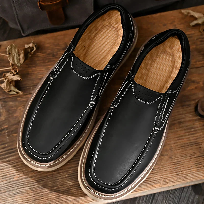 Men’s Genuine Leather Orthopaedic Cushioned Loafers