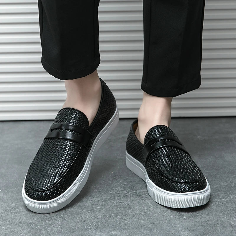 Men’s Soft Leather Slip-On Loafers
