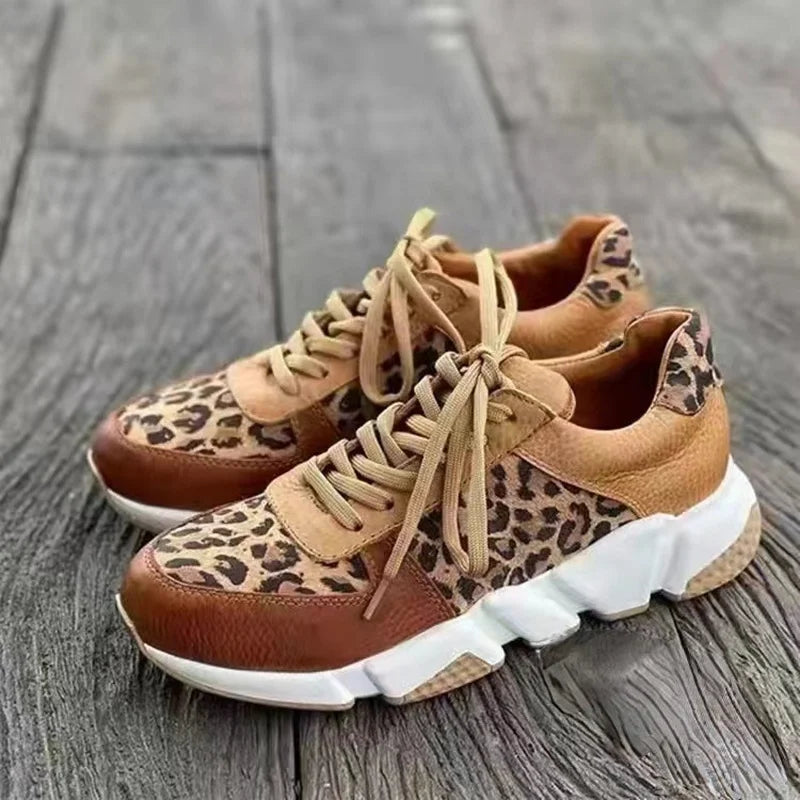 Women's Comfortable Leopard Trainers