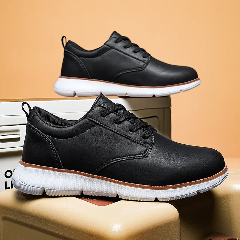 Grant Court Leather Trainers