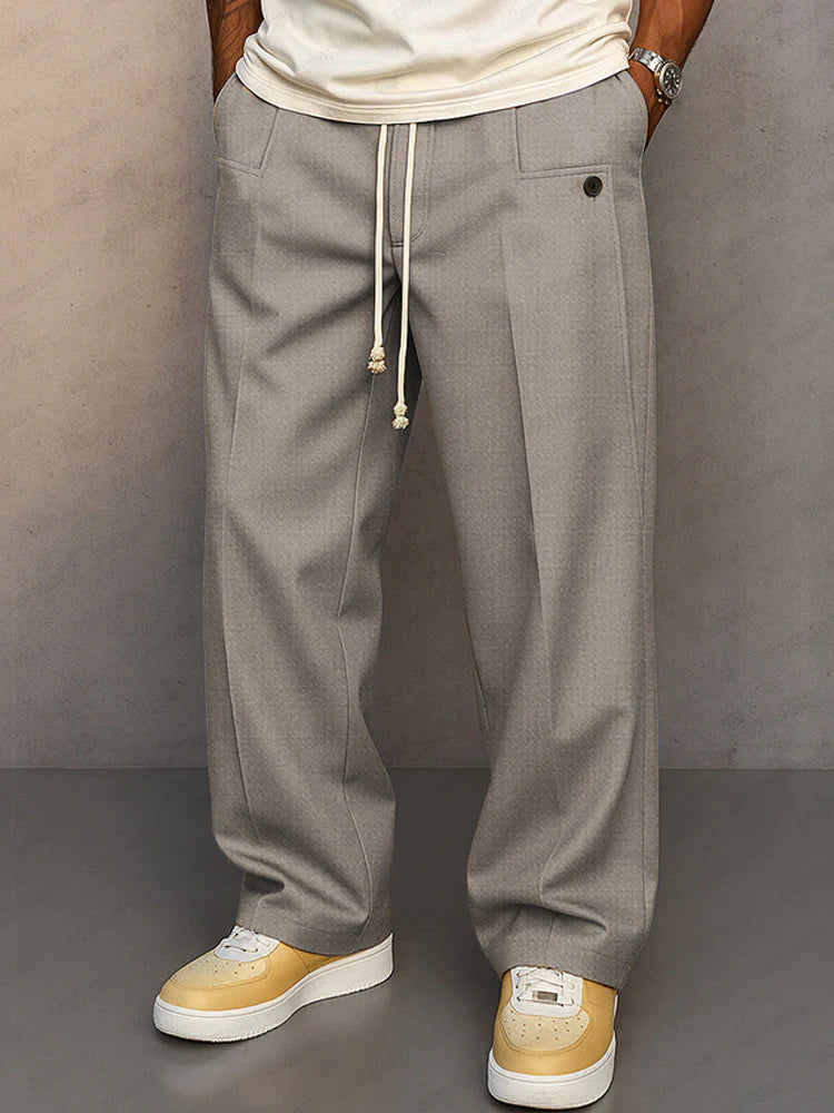 Men’s Straight-Fit Elegant Trousers