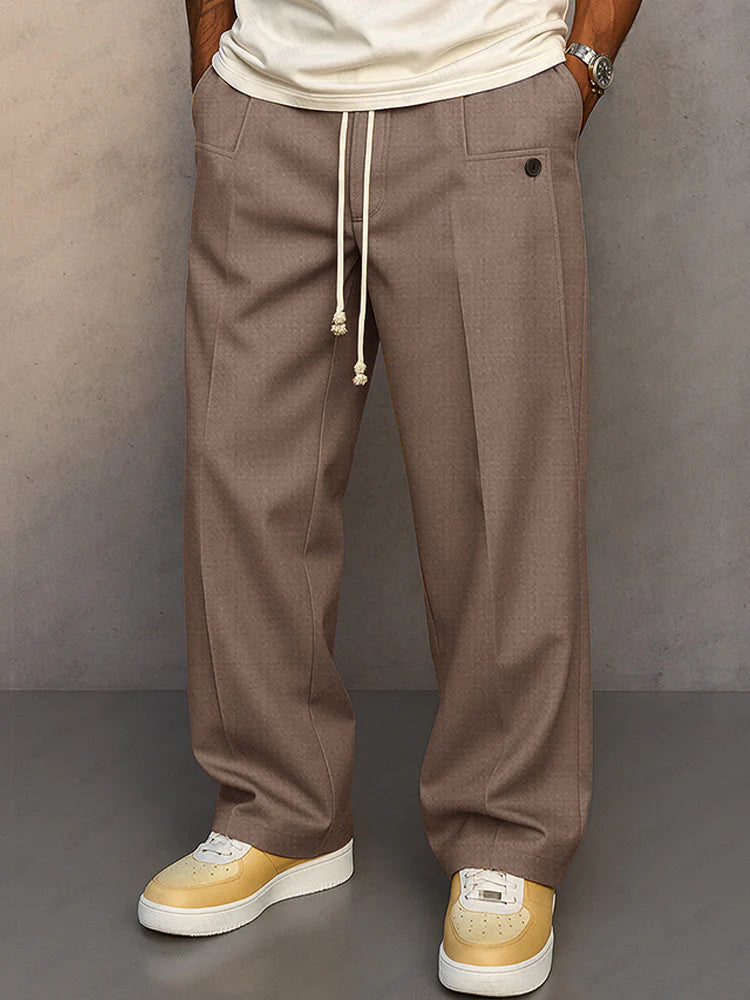 Men’s Straight-Fit Elegant Trousers