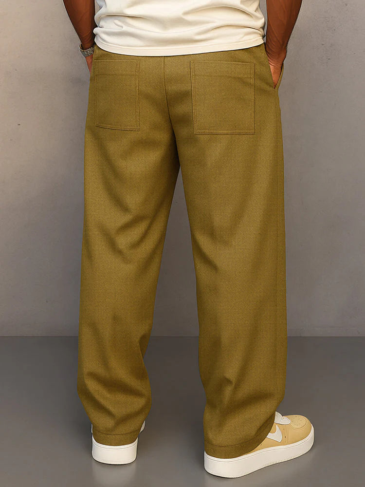 Men’s Straight-Fit Elegant Trousers