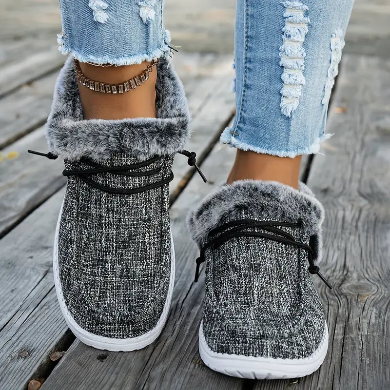 Women's Plush Lined Slip-On Sneakers