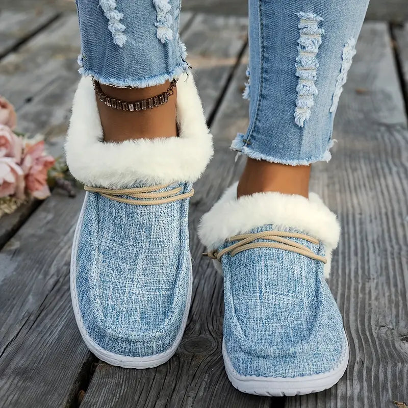 Women's Plush Lined Slip-On Sneakers