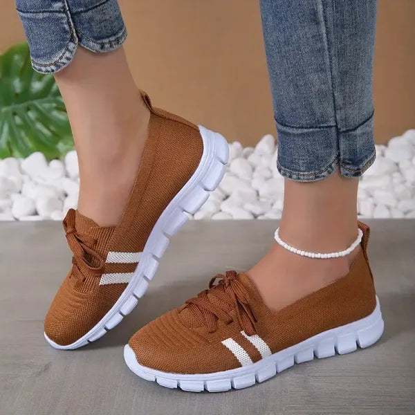 Women's Comfy Knitted Low Top Walking Shoes