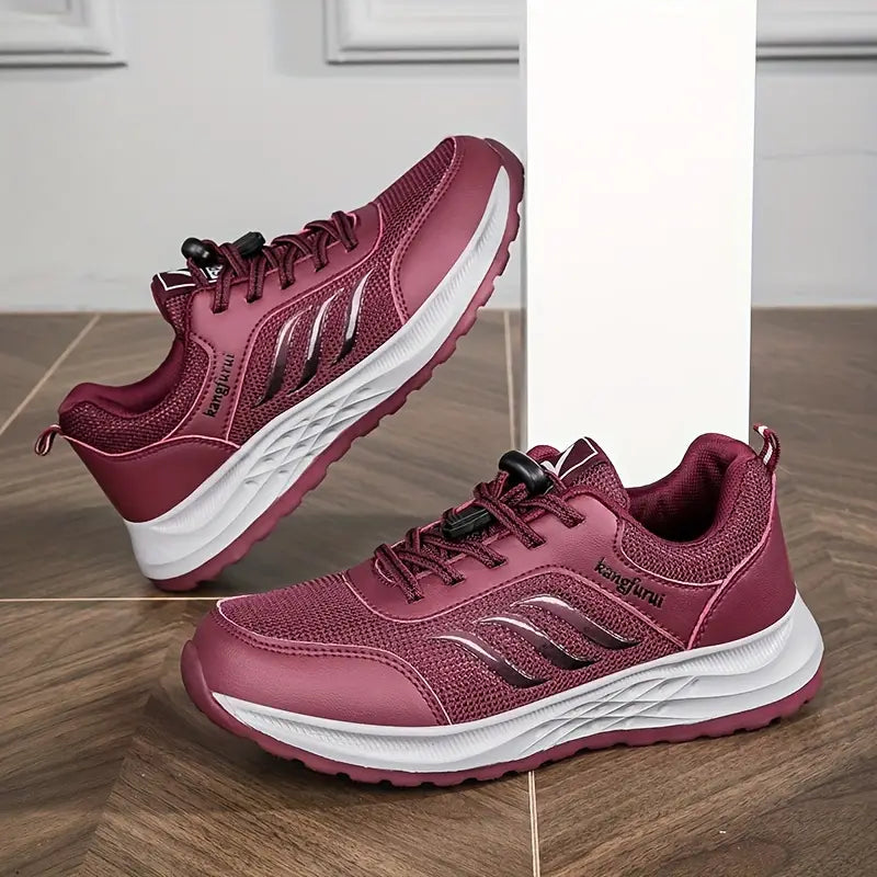 Women's Waterproof Drawstring Running Sneakers