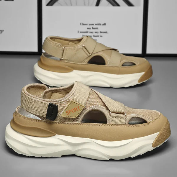 High Platform Mesh Sandals for Men