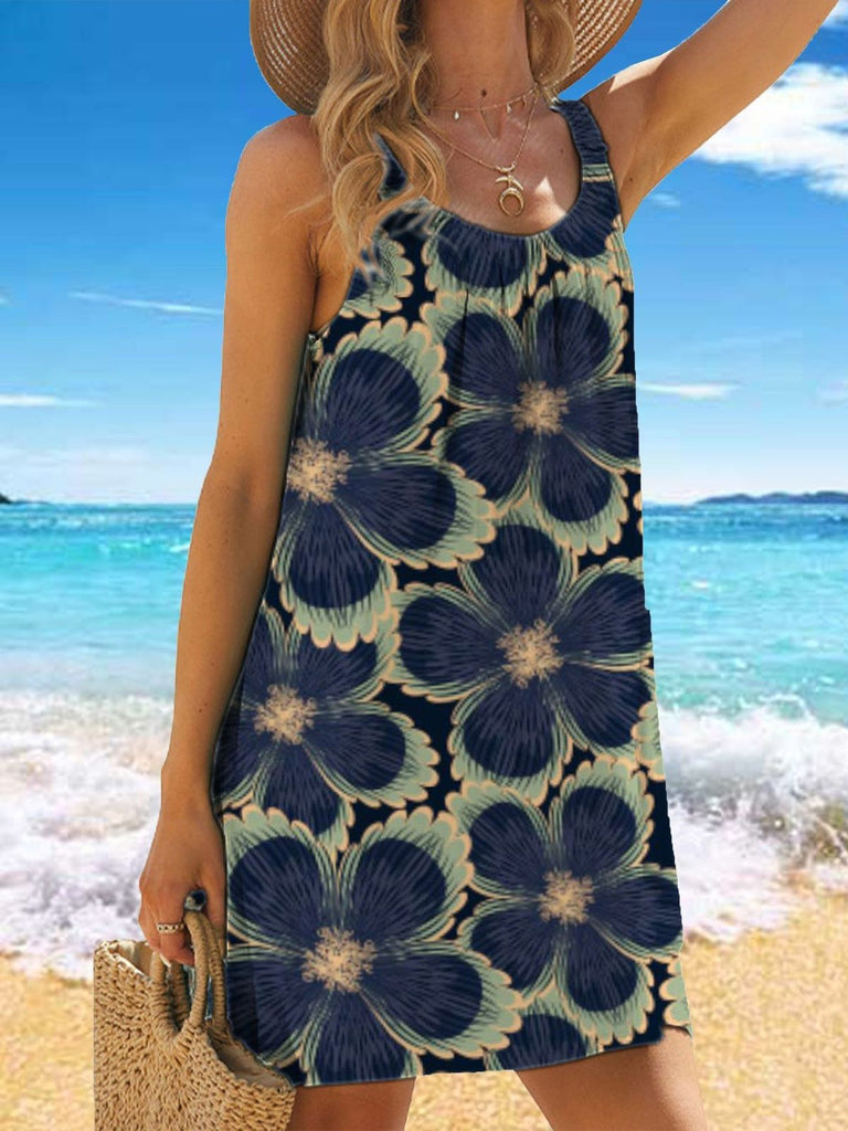 New Printed Off Shoulder Summer Dress