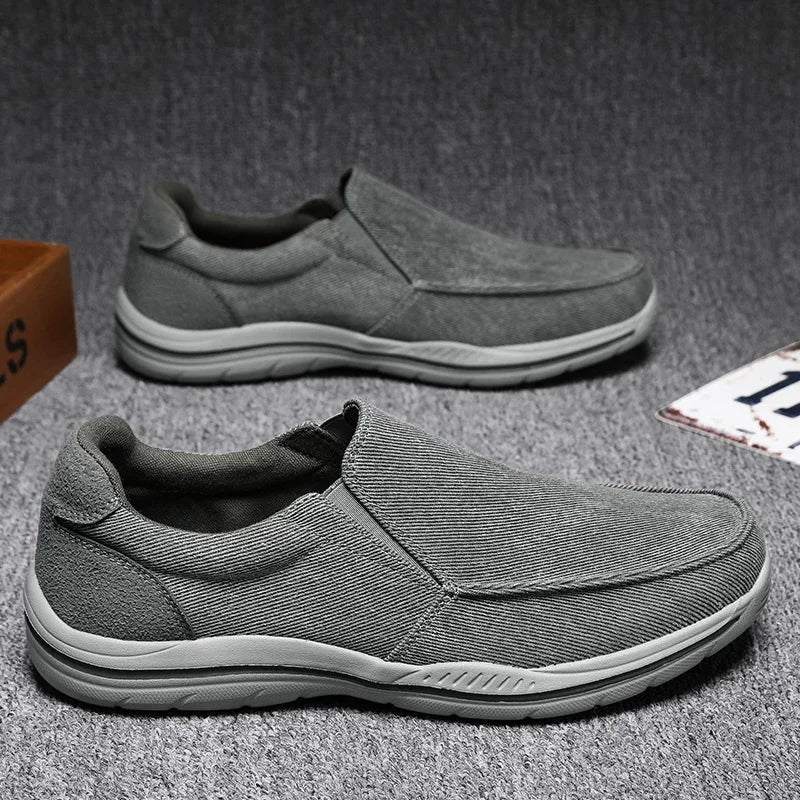 Men’s Lightweight Canvas Slip-On Comfort Shoes