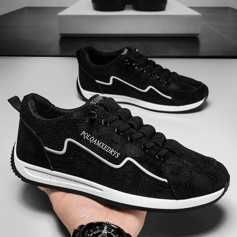 Men’s Lightweight Breathable Lace-Up Walking Trainers