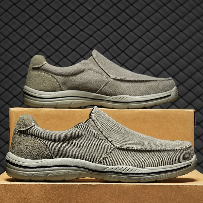 Men’s Lightweight Canvas Slip-On Comfort Shoes