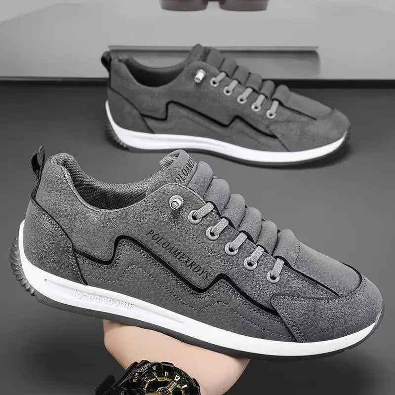 Men’s Lightweight Breathable Lace-Up Walking Trainers
