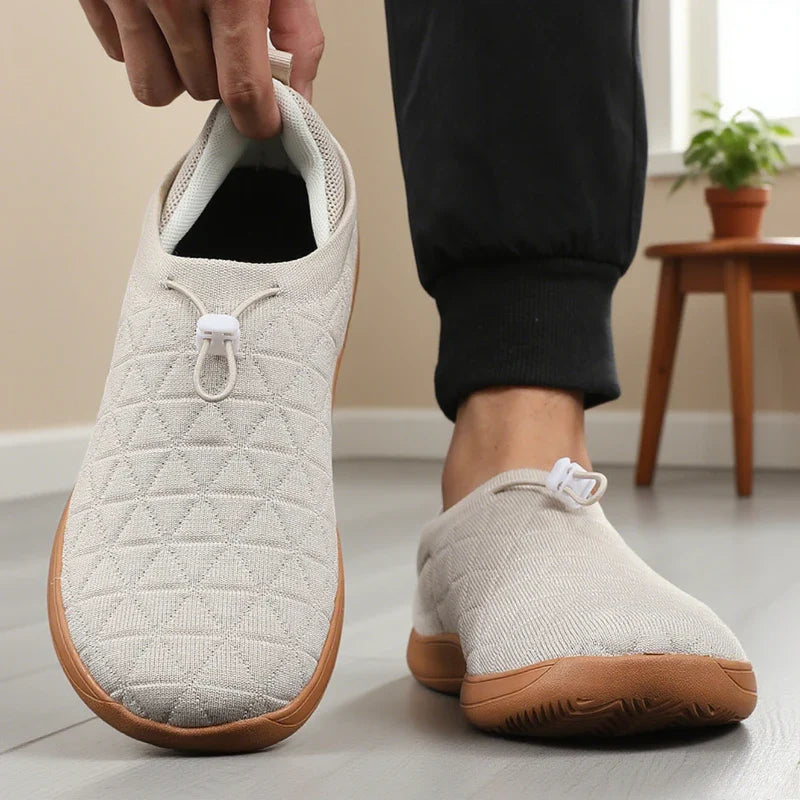 Men’s Zero-Drop Wide-Toe Knit Slip-On Shoes