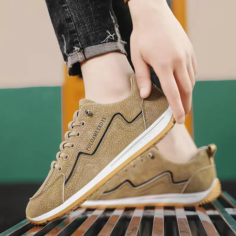 Men’s Lightweight Breathable Lace-Up Walking Trainers