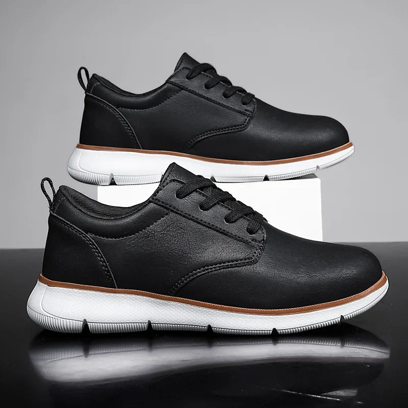 Grant Court Leather Trainers