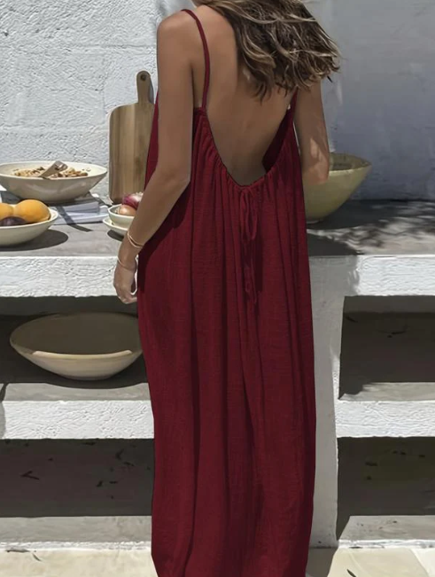 Women’s Adjustable Open-Back Cami Dress
