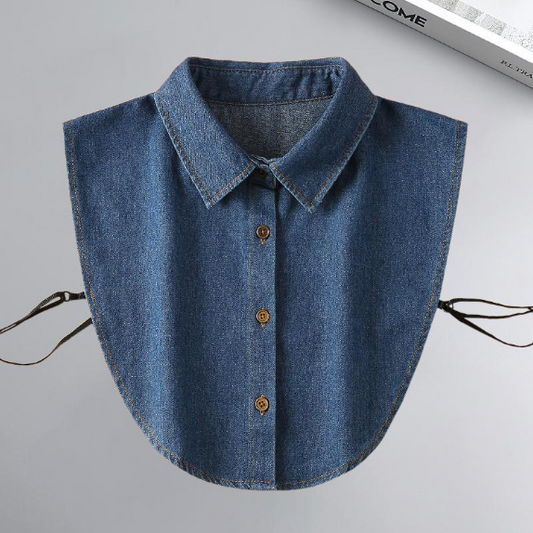 Denim Detachable Collar Insert