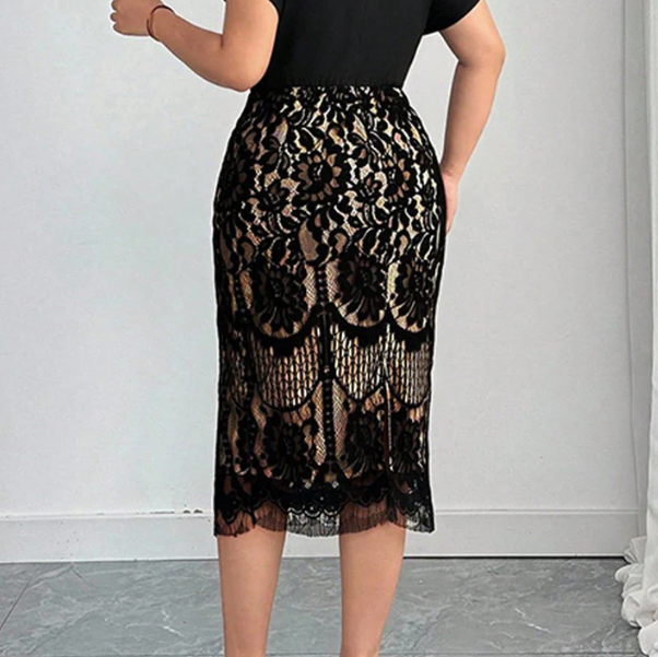 Women’s Casual V-Neck Waist-Defined Dress