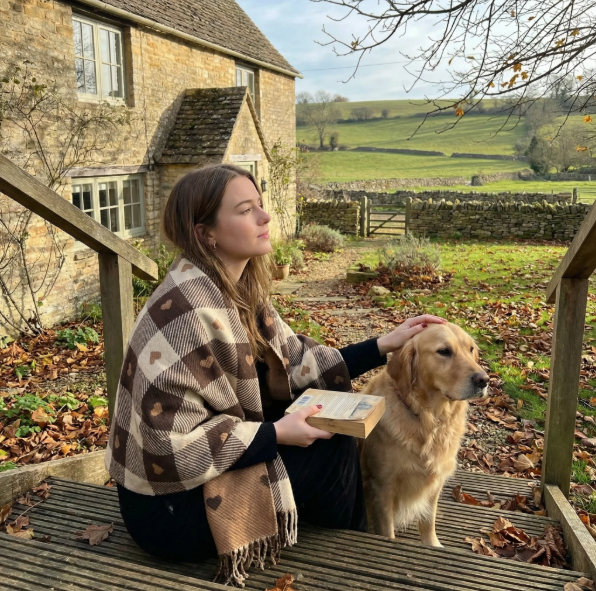 Heart Check Wool Blend Tassel Scarf Wrap