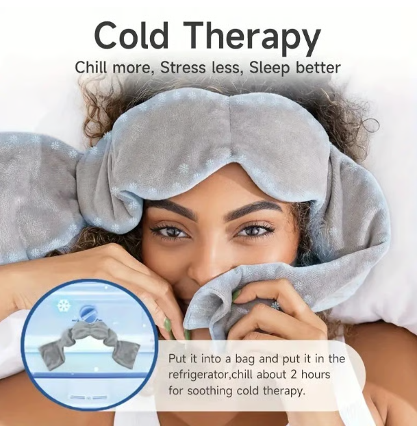 Strap-Free Weighted Pressure Sleep Mask