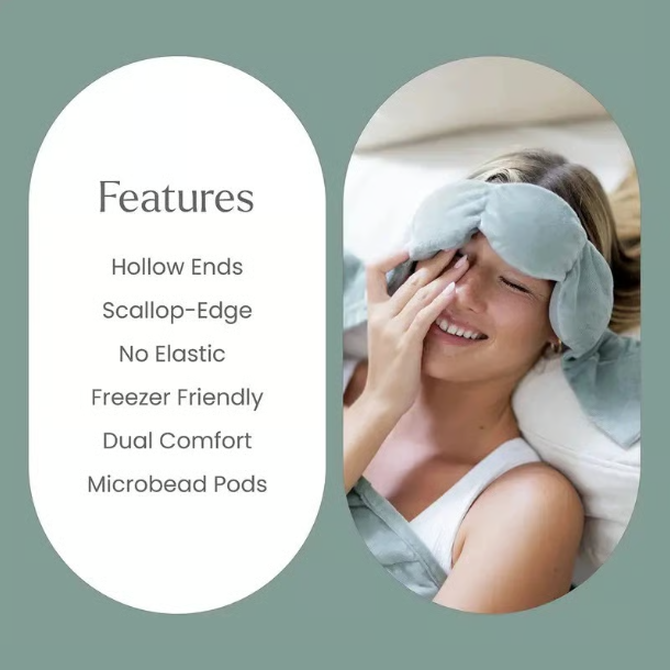 Strap-Free Weighted Pressure Sleep Mask