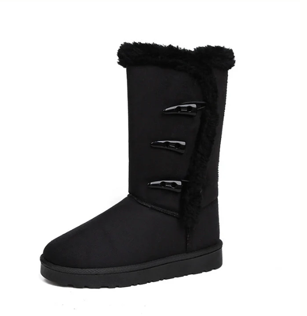 Women’s Ultra-Warm Faux Fur Lined Toggle Mid-Calf Snow Boots