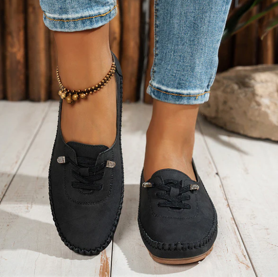 Women’s Soft-Step Lace-Up Casual Loafers