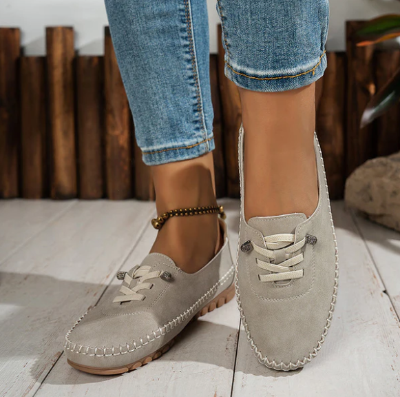 Women’s Soft-Step Lace-Up Casual Loafers