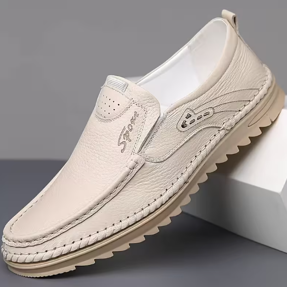 Men’s Business Casual Slip On Loafers with Soft Upper and Cushioned Sole