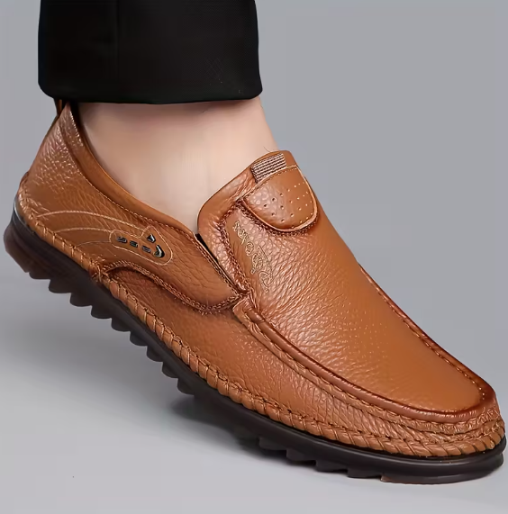 Men’s Business Casual Slip On Loafers with Soft Upper and Cushioned Sole