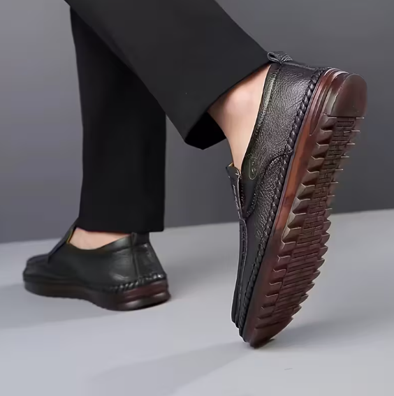 Men’s Business Casual Slip On Loafers with Soft Upper and Cushioned Sole