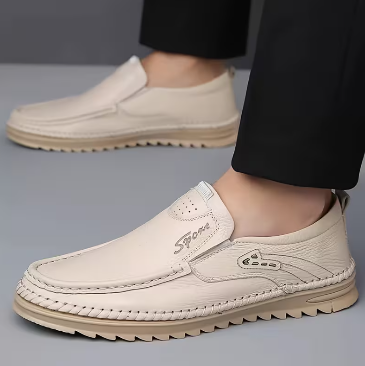 Men’s Business Casual Slip On Loafers with Soft Upper and Cushioned Sole