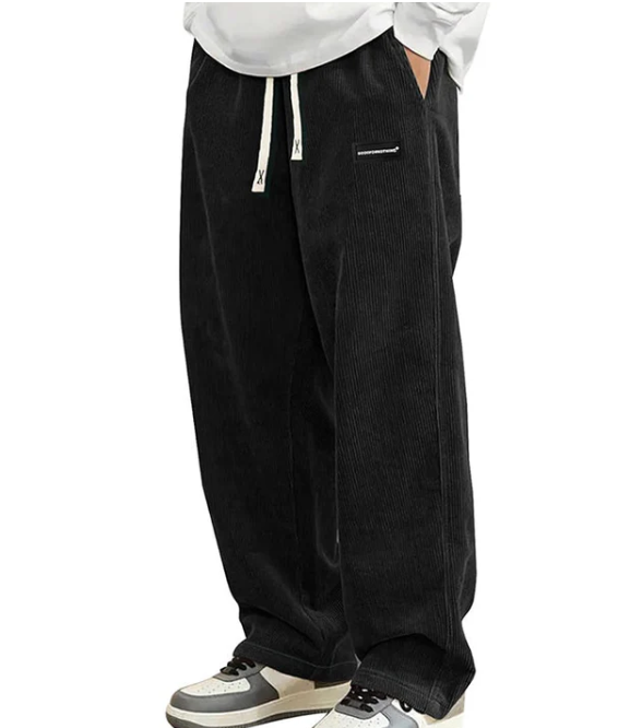 Men’s Loose-Fit Drawstring Pocket Trousers