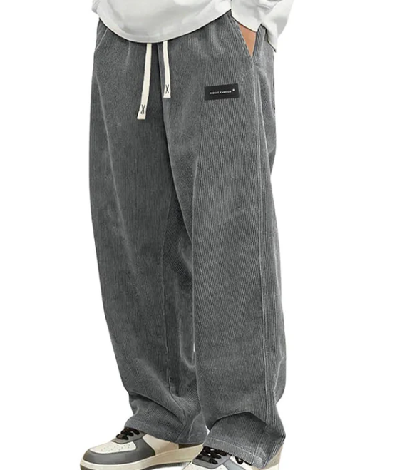 Men’s Loose-Fit Drawstring Pocket Trousers