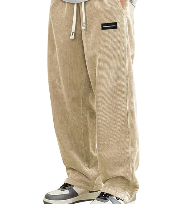 Men’s Loose-Fit Drawstring Pocket Trousers