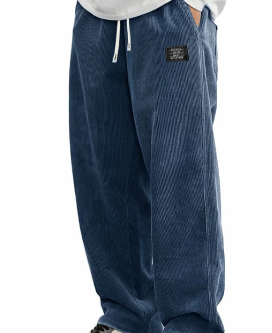 Men’s Loose-Fit Drawstring Pocket Trousers