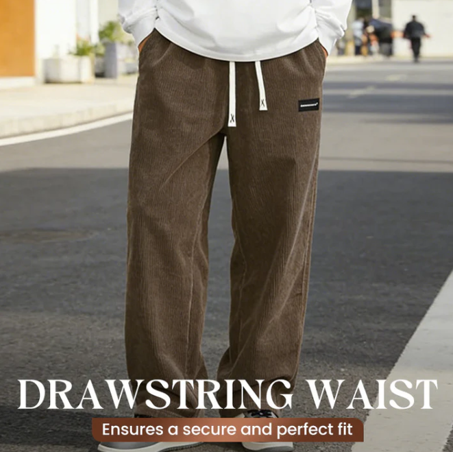 Men’s Loose-Fit Drawstring Pocket Trousers