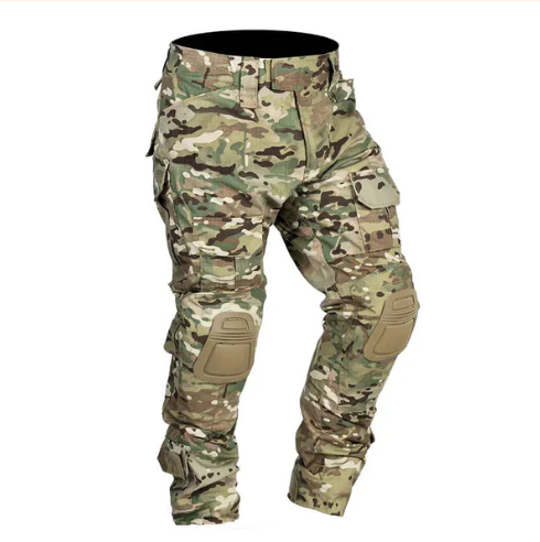 Men’s Reinforced Cargo Trousers with Removable Knee Protection
