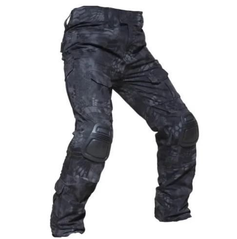 Men’s Reinforced Cargo Trousers with Removable Knee Protection
