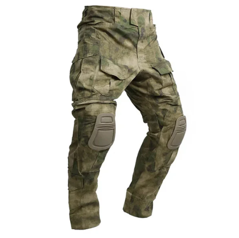 Men’s Reinforced Cargo Trousers with Removable Knee Protection