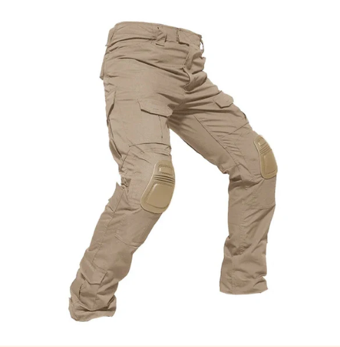 Men’s Reinforced Cargo Trousers with Removable Knee Protection