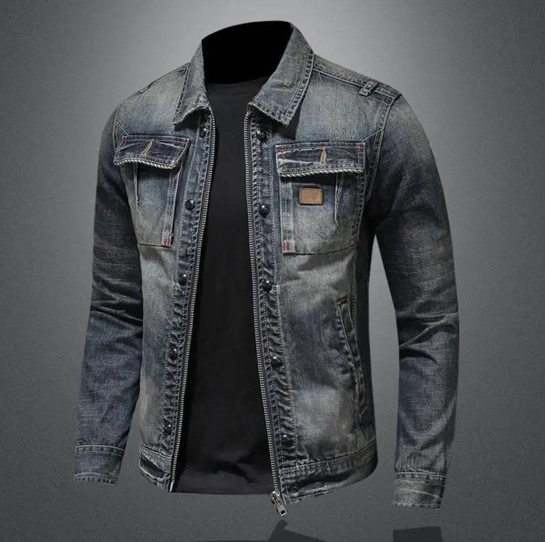 Men’s Classic Zip Denim Jacket