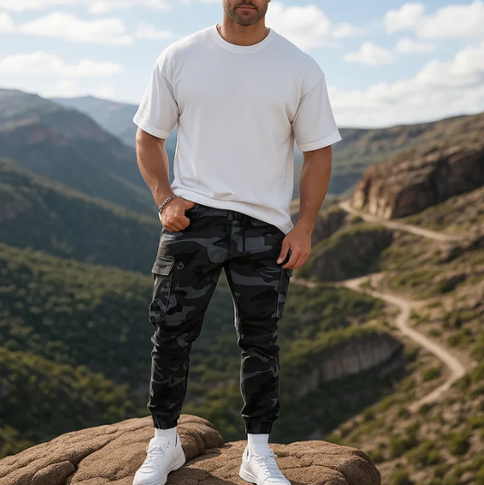 Men’s Heavy Duty Multi-Pocket Utility Trousers